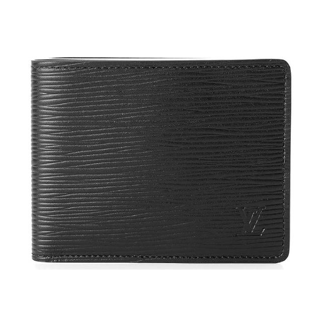 【Louis Vuitton 路易威登】M60332 經典EPI水波紋Slender對開錢包短夾(黑色)