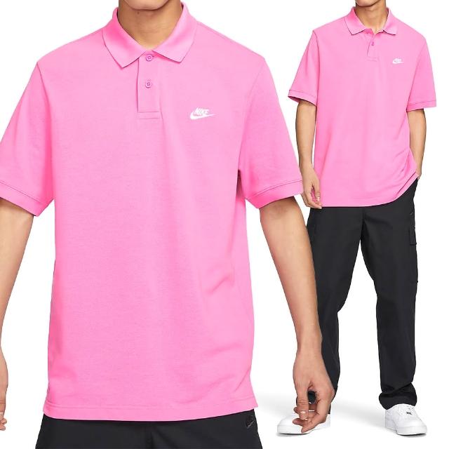 【NIKE 耐吉】Club SS Polo PIQUE 男款 粉色 運動 Polo衫 純棉 短袖 FN3895-675
