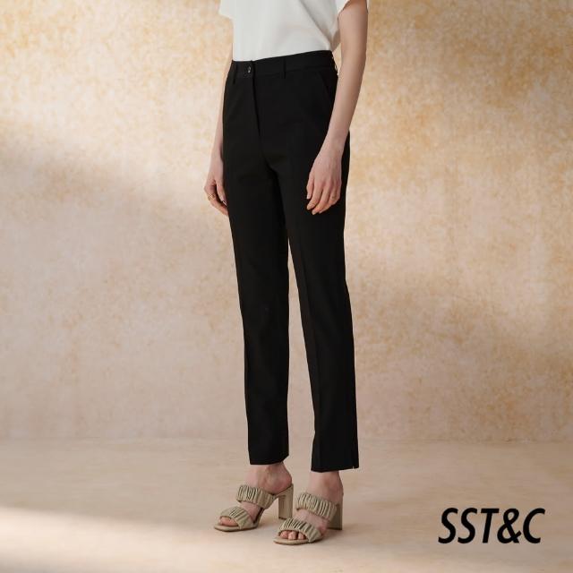 【SST&C 新品９折】黑色合身版西裝褲7262405001