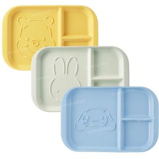 【小禮堂】SKATER 塑膠三格午餐盤 MPLS1 - 大臉款 小熊維尼 米飛兔 大耳狗(平輸品)