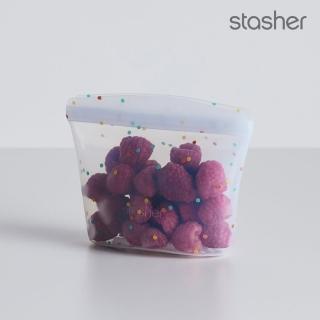 【美國Stasher】白金矽膠密封袋/食物袋/矽膠袋-碗形XS(浪花白)