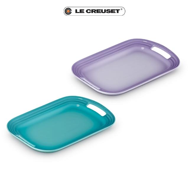 【Le Creuset】瓷器托盤-小(藍鈴紫/加勒比海藍 2色選1)