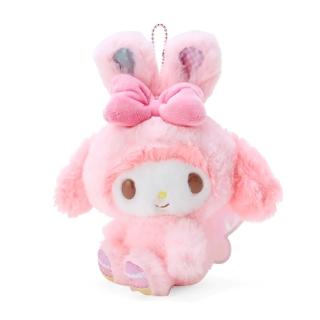 【SANRIO 三麗鷗】復活節兔子系列 兔子裝造型玩偶吊飾 美樂蒂