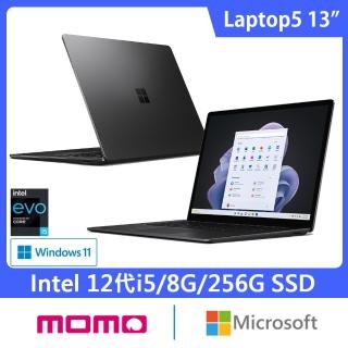 【Microsoft 微軟】13吋i5輕薄觸控筆電(Surface Laptop5/i5-1235U/8G/256G/W11-黑)