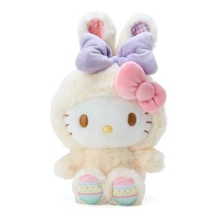 【SANRIO 三麗鷗】復活節兔子系列 兔子裝造型絨毛娃娃 Hello Kitty 凱蒂貓