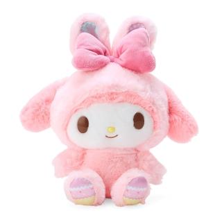 【SANRIO 三麗鷗】復活節兔子系列 兔子裝造型絨毛娃娃 美樂蒂
