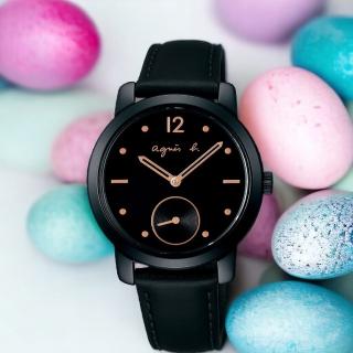 【agnes b.】30週年 套組 女錶 手錶 指針錶 禮物(VD78-KZW0K/BN4011X1)