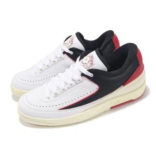 【NIKE 耐吉】休閒鞋 Wmns Air Jordan 2 Retro Low 女鞋 男鞋 白 黑 芝加哥 AJ2(FD4849-106)