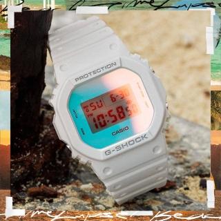 【CASIO 卡西歐】G-SHOCK 海濱風采方形電子腕錶 禮物推薦 畢業禮物(DW-5600TL-7)