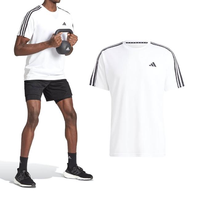 【adidas 愛迪達】TR-ES MTBR T 男色 白色 訓練 運動 排汗 吸濕 LOGO 舒適 短袖 IB8151