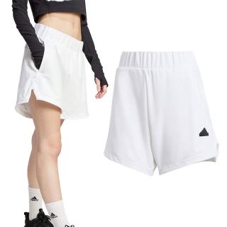 【adidas 愛迪達】W Z.N.E. WVN SH 女款 白色 運動 基本款 休閒 舒適 下著 短褲 IN9481