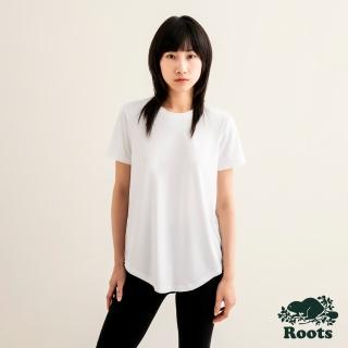 【Roots】Roots 女裝- ACTIVE短袖上衣(白色)