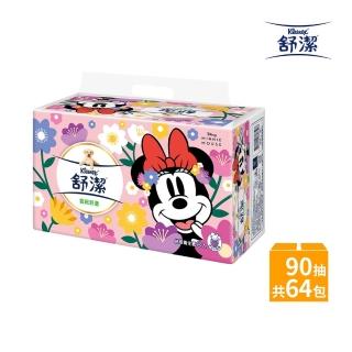 【Kleenex 舒潔】雲絨舒適迪士尼抽取式衛生紙 90抽x8包x8串/箱(迪士尼季節限定款)
