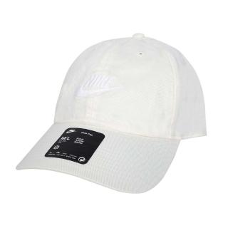【NIKE 耐吉】運動帽-台灣製 純棉 防曬 遮陽 鴨舌帽 運動 帽子(FB5368-133)
