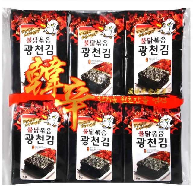 【Hanxin】韓辛蜜汁辣雞海苔3.4g*12包/袋