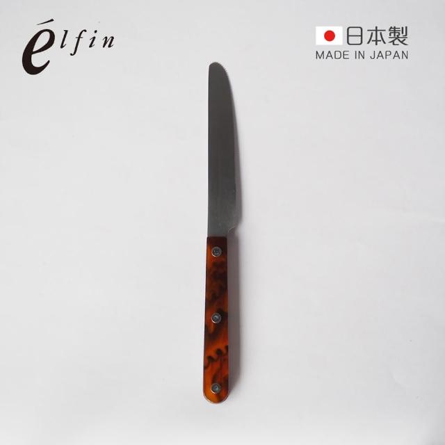 【日本高桑金屬】日製大理石紋不鏽鋼餐刀-2入-多色可選(刀子/不銹鋼/不鏽鋼刀具)