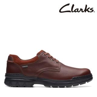 【Clarks】男鞋 Rockie Walk GTX 防水寬楦輕量圓頭休閒鞋(CLM73465C)