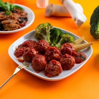 【蘭揚食品】義式番茄素肉丸200g-全素(蔬食/素食/料理包/調理包/植物肉/未來肉)