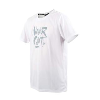 【FIRESTAR】男彈性印花短袖T恤-慢跑 路跑 吸濕排汗 運動 上衣 反光(D3239-20)