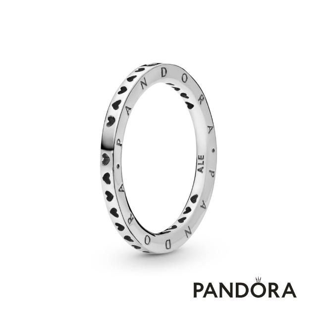 【Pandora 官方直營】愛心鏤空戒指-絕版品
