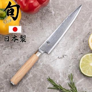 【KAI 貝印】旬 Classic BLONDE 日本製高碳鋼高級萬能料理廚刀 15cm DM-0701W(菜刀 高品質 切魚肉 料理刀)