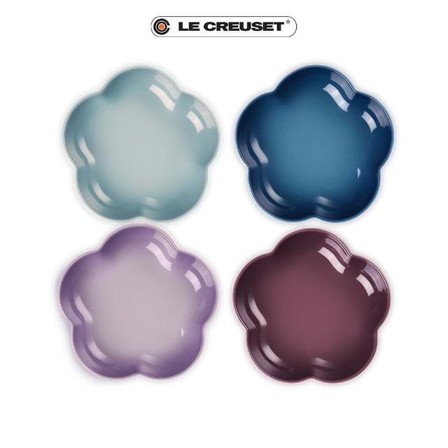 【Le Creuset】瓷器花型盤-中(藍鈴紫/水手藍/無花果/海洋之花 4色選1)