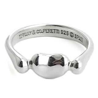 【Tiffany&Co. 蒂芙尼】925純銀-BEAN相思豆墜飾戒指(展示品)