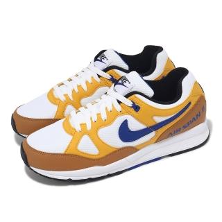 【NIKE 耐吉】慢跑鞋 Air Span II 男鞋 橘 藍 網布 皮革 緩衝 氣墊 運動鞋(AH8047-700)