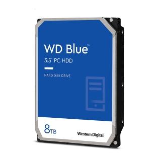 【WD 威騰】藍標 8TB 3.5吋 5640轉 128MB 桌上型內接硬碟(WD80EAAZ)