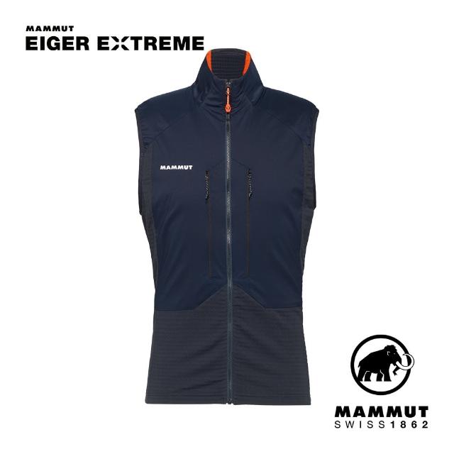 【Mammut 長毛象】Eiger Nordwand ML Hybrid Vest Men 極限艾格防風防潑水中層背心 夜藍 男款 #1014-05640