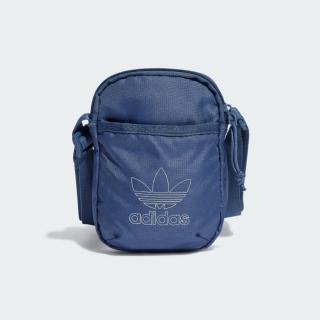【adidas 愛迪達】側背包 斜背包 小包 運動包 三葉草 AC FESTIVAL BAG 藍 IN8763
