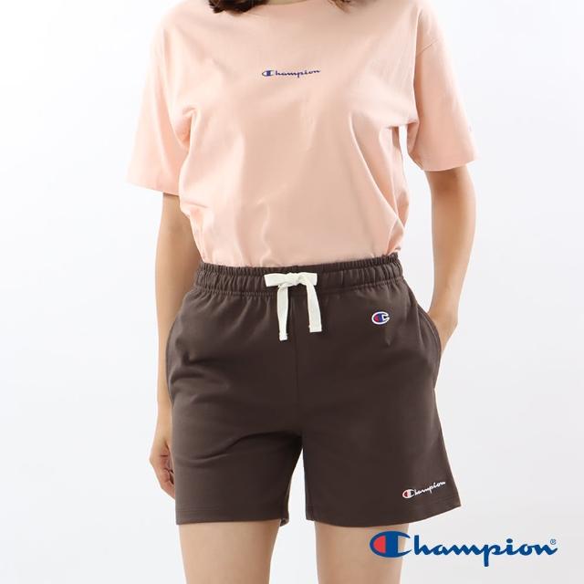 【Champion】官方直營-刺繡棉短褲-女(褐色)