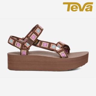 【TEVA】Flatform Universal Crochet 女 經典織帶涼鞋/雨鞋/水鞋 放鬆棕(TV1150210UWN)