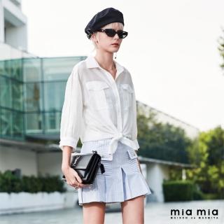 【mia mia】雙貼袋七分袖襯衫