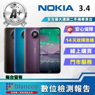 【NOKIA】A+級福利品 Nokia 3.4 6.39吋(3G/64GB)