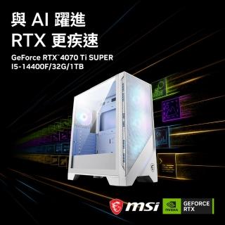 【微星平台】i5十核GeForce RTX 4070 Ti SUPER{封神榜}電競機(I5-14400F/B760/32G/1TB)
