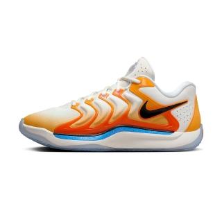 【NIKE 耐吉】KD 17 Sunrise 男鞋 白橘藍色 夕陽 實戰 訓練 杜蘭特 籃球 運動 籃球鞋 FJ9488-700