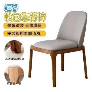 【WY】實木餐椅 軟包靠背椅(八角椅/餐桌椅/休閒椅/書桌椅/皮革椅)