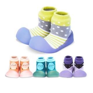 【BigToes】幼兒襪型學步鞋-變色龍款(防滑嬰兒鞋 寶寶襪鞋 防滑膠底鞋)