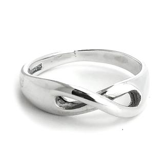 【Tiffany&Co. 蒂芙尼】925純銀-Infinity 無限符號戒指(展示品)