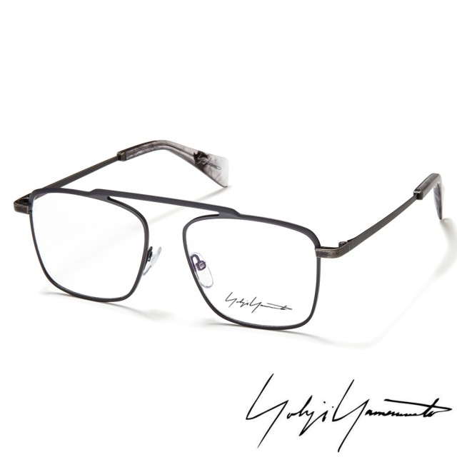 【Y-3 山本耀司】Yohji Yamamoto 經典洗舊風格光學眼鏡(鐵灰 - YY3017-908)
