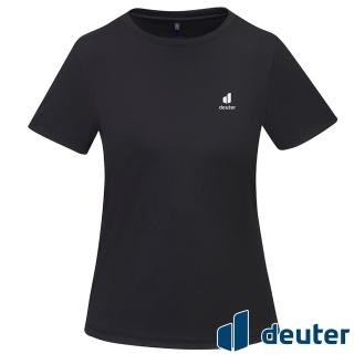 【deuter】女款吸濕排汗輕薄短袖T恤(DE-T2402W黑/抗UV防曬/透氣快乾/戶外健行/日常休閒*)
