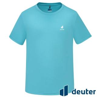 【deuter】男款吸濕排汗輕薄短袖T恤(DE-T2401M藍綠/抗UV防曬/透氣快乾/戶外健行/日常休閒*)
