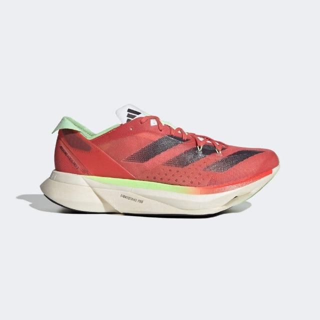 【adidas 愛迪達】Adizero Adios Pro 3 M 男 慢跑鞋 運動 競速 跑鞋 回彈 紅黑(IG6443)
