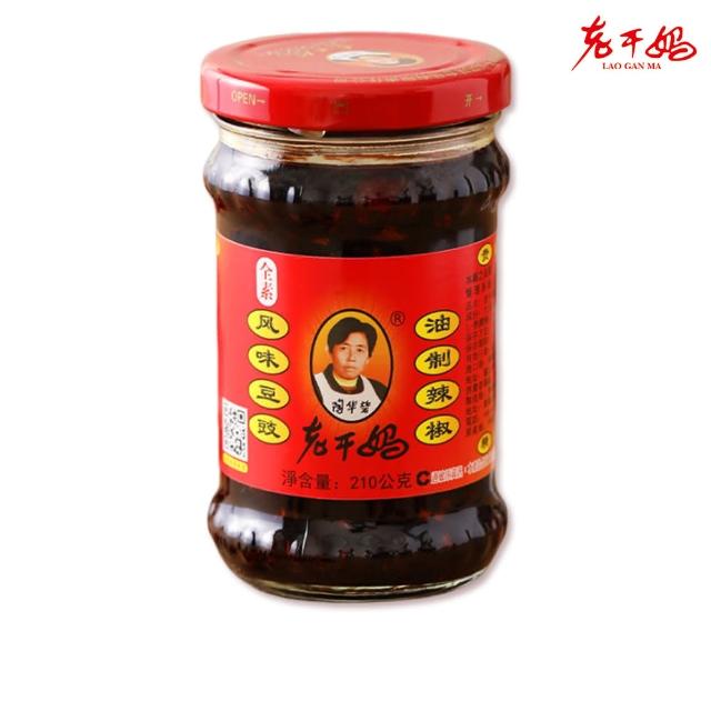 【老干媽】風味豆豉油制辣椒 210g(全素/豆鼓油)