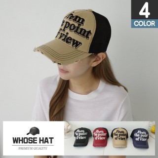 【WHOSE HAT】韓國製 復古刷破老帽 棒球帽 鴨舌帽 NO.BC1806(遮陽帽 帽子)
