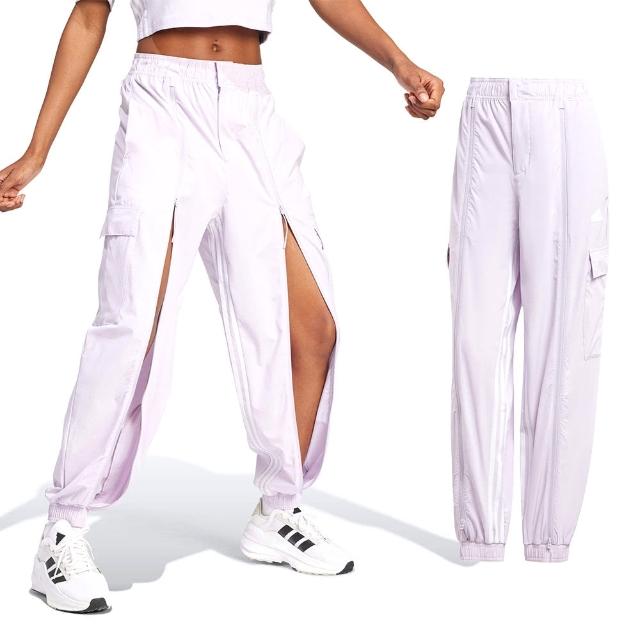 【adidas 愛迪達】DANCE CARGO 女款 淡紫色 長褲 IS0907