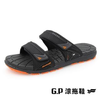 【G.P】經典款休閒舒適雙帶拖鞋 男女鞋(橘色)