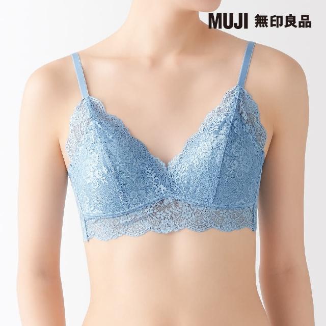 【MUJI 無印良品】女殘系小花紋蕾絲胸罩(共2色)