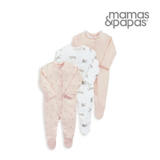 【Mamas & Papas】春日對話-連身衣3件組(4種尺寸可選)